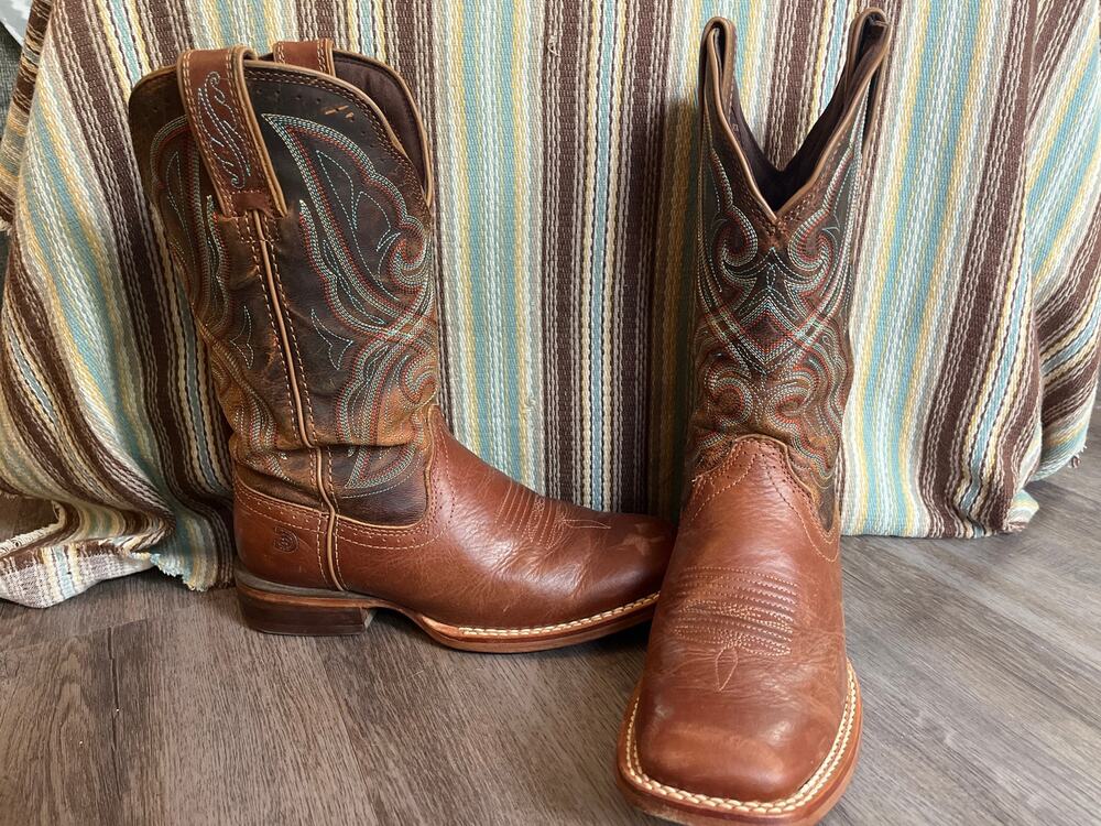 Durango Arena Pro Womens 7.5 Cowboy Cowgirl Boots Wide Square Toe